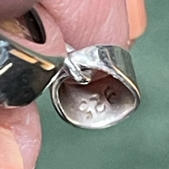 Reversible 925 Silver butterfly wing pendant genuine - Picture 5 of 5